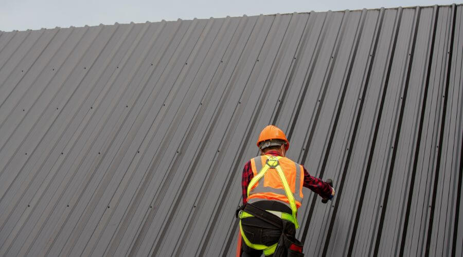 Professional metal roof installation services in Ford, KS